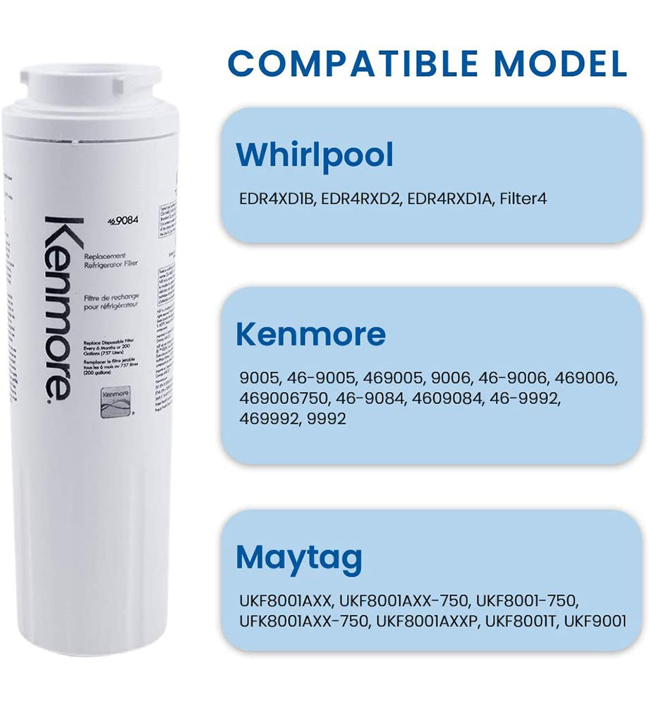 Kenmore 9084 (Compatible with EveryDrop Filter 4, EDR4RXD1 and Whirlpool UKF8001)